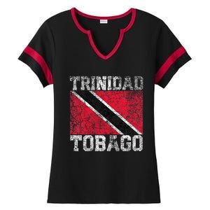 Trinidad And Tobago Flag National Pride Roots Country Family Ladies Halftime Notch Neck Tee