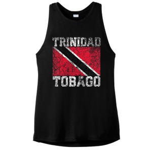 Trinidad And Tobago Flag National Pride Roots Country Family Ladies PosiCharge Tri-Blend Wicking Tank