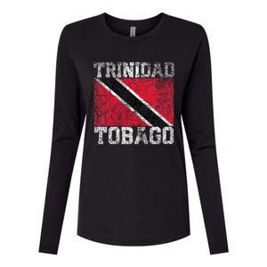 Trinidad And Tobago Flag National Pride Roots Country Family Womens Cotton Relaxed Long Sleeve T-Shirt