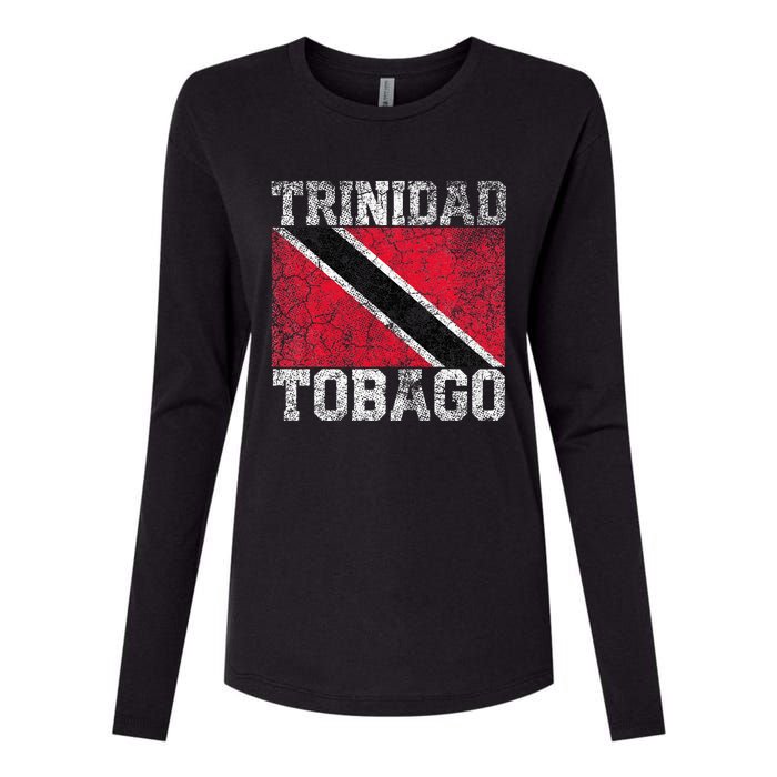 Trinidad And Tobago Flag National Pride Roots Country Family Womens Cotton Relaxed Long Sleeve T-Shirt