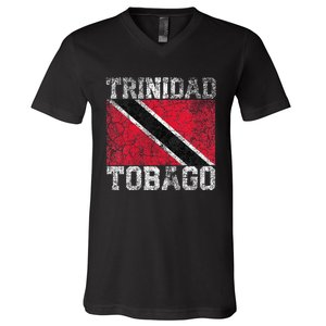 Trinidad And Tobago Flag National Pride Roots Country Family V-Neck T-Shirt