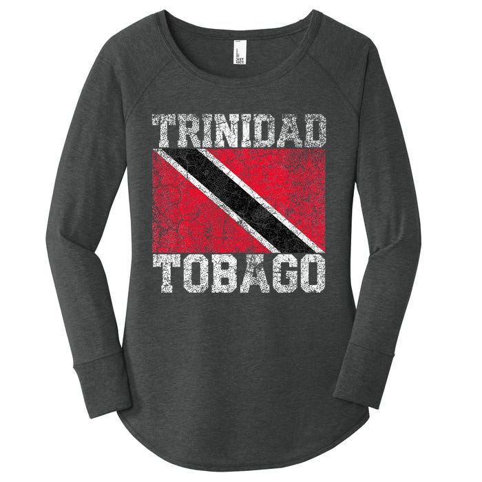 Trinidad And Tobago Flag National Pride Roots Country Family Women's Perfect Tri Tunic Long Sleeve Shirt