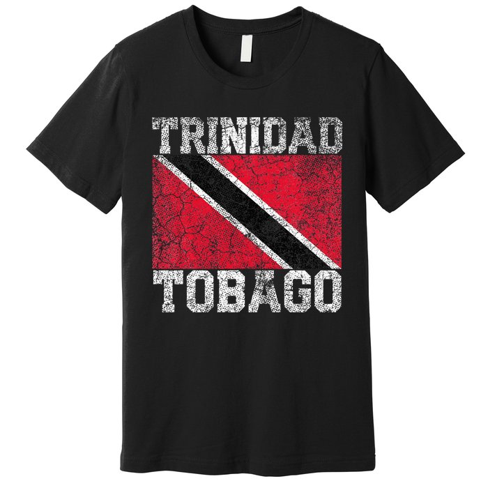 Trinidad And Tobago Flag National Pride Roots Country Family Premium T-Shirt