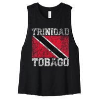 Trinidad And Tobago Flag National Pride Roots Country Family Women's Racerback Cropped Tank