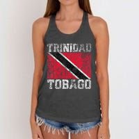 Trinidad And Tobago Flag National Pride Roots Country Family Women's Knotted Racerback Tank