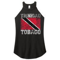 Trinidad And Tobago Flag National Pride Roots Country Family Women's Perfect Tri Rocker Tank