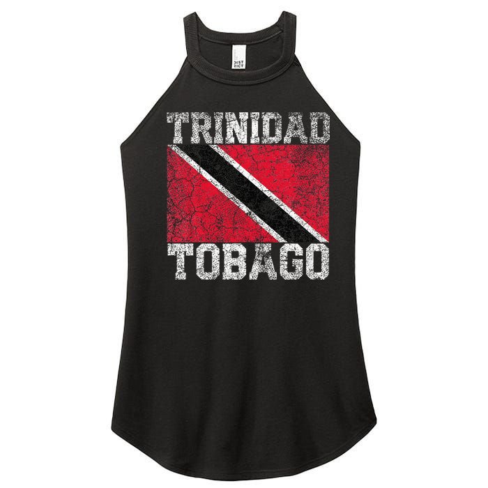 Trinidad And Tobago Flag National Pride Roots Country Family Women's Perfect Tri Rocker Tank