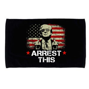 Trump Arrest This Funny Trump 2024 Convicted Felon Microfiber Hand Towel