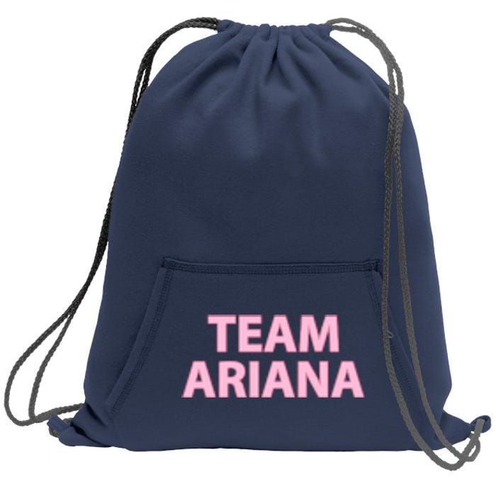 Team Ariana Sweatshirt Cinch Pack Bag