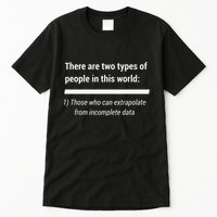 There Are Two Types Of People Extrapolate Incomplete Data Tall T-Shirt