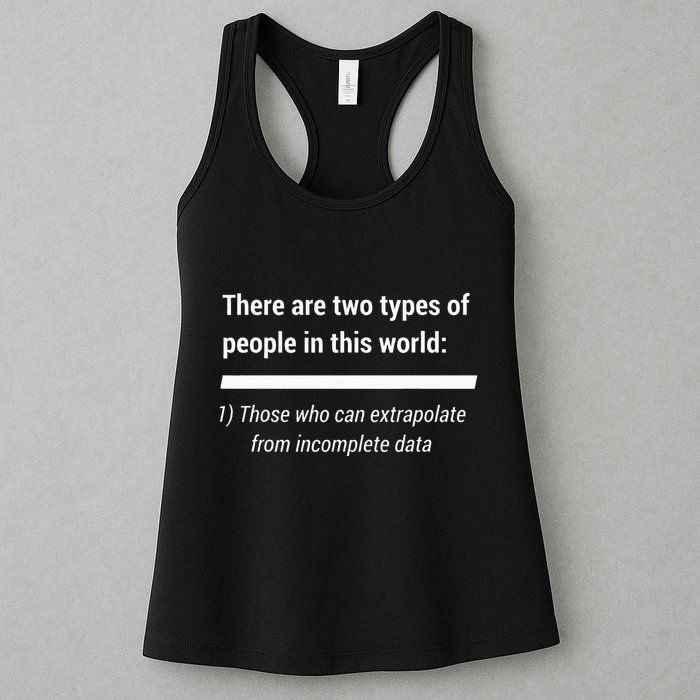 There Are Two Types Of People Extrapolate Incomplete Data Womens Tank Top