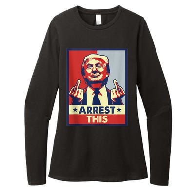 Trump Arrest This Fingers Pro Trump Womens CVC Long Sleeve Shirt