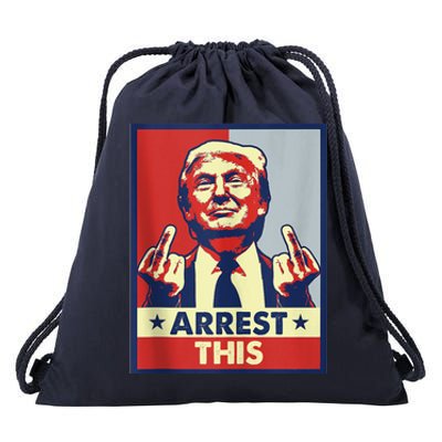 Trump Arrest This Fingers Pro Trump Drawstring Bag