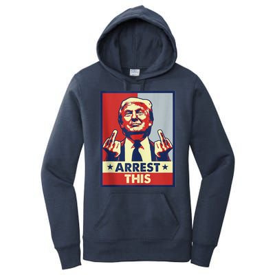 Trump Arrest This Fingers Pro Trump Women's Pullover Hoodie