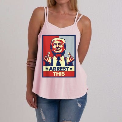 Trump Arrest This Fingers Pro Trump Women's Strappy Tank