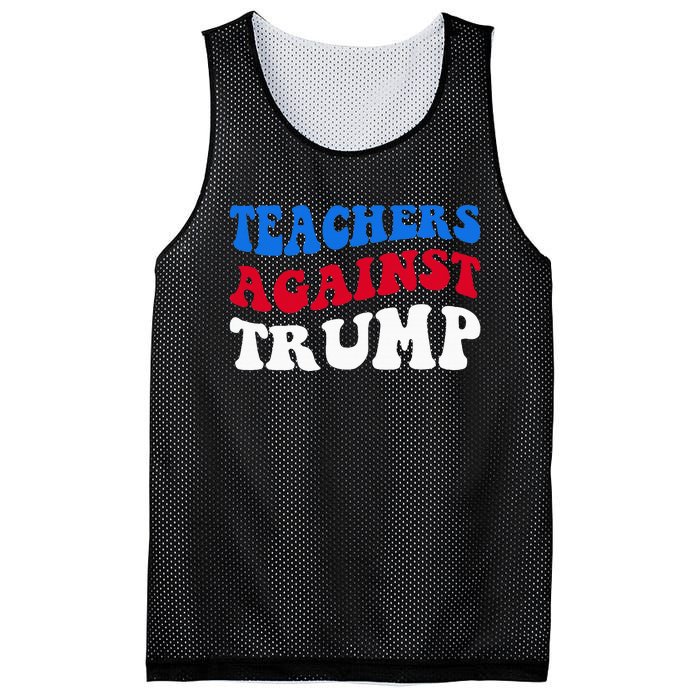 Teachers Against Trump Democrats 2024 Elections Antitrump Mesh Reversible Basketball Jersey Tank