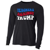 Teachers Against Trump Democrats 2024 Elections Antitrump Cooling Performance Long Sleeve Crew