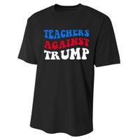 Teachers Against Trump Democrats 2024 Elections Antitrump Performance Sprint T-Shirt