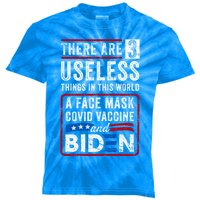 There Are Three Useless Things In This World Funny Quote Funny Gift Kids Tie-Dye T-Shirt