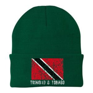 Trinidad And Tobago Distressed Caribbean Knit Cap Winter Beanie