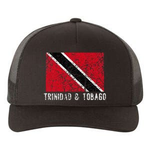 Trinidad And Tobago Distressed Caribbean Yupoong Adult 5-Panel Trucker Hat