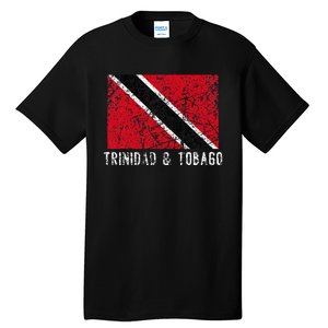 Trinidad And Tobago Distressed Caribbean Tall T-Shirt