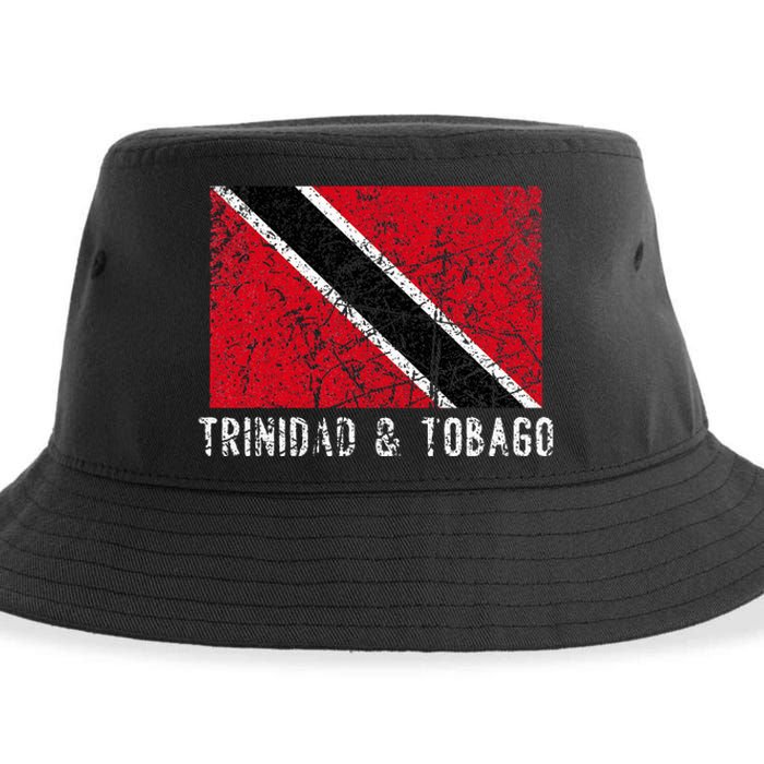 Trinidad And Tobago Distressed Caribbean Sustainable Bucket Hat