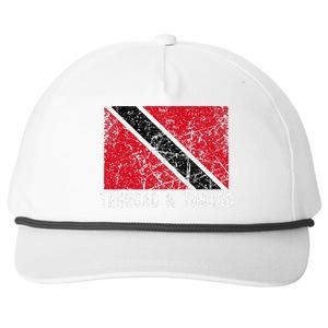 Trinidad And Tobago Distressed Caribbean Snapback Five-Panel Rope Hat