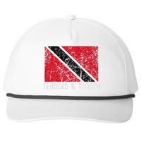 Trinidad And Tobago Distressed Caribbean Snapback Five-Panel Rope Hat