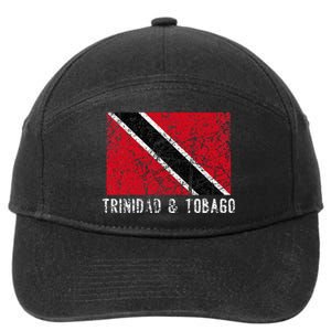 Trinidad And Tobago Distressed Caribbean 7-Panel Snapback Hat