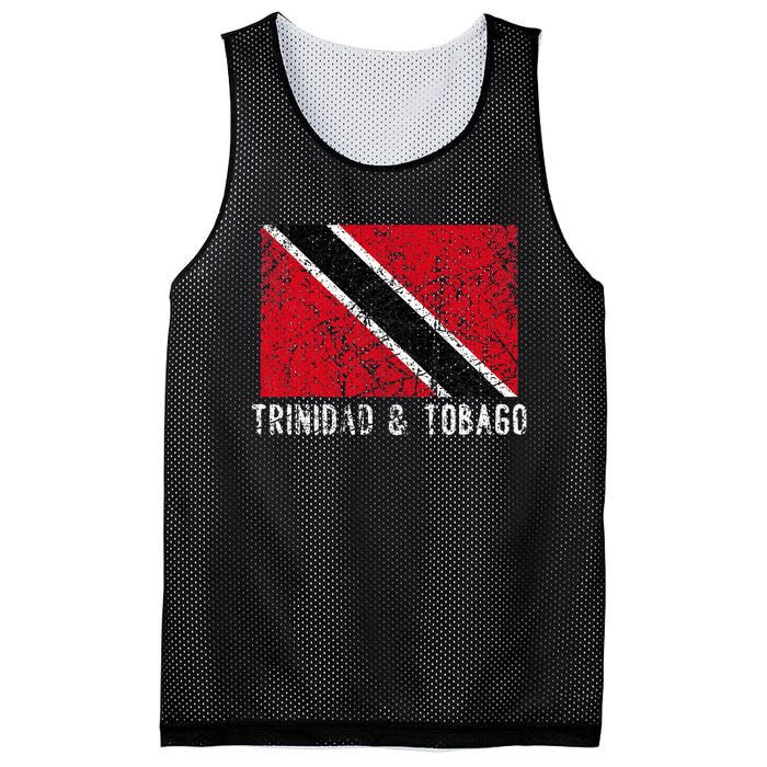 Trinidad And Tobago Distressed Caribbean Mesh Reversible Basketball Jersey Tank