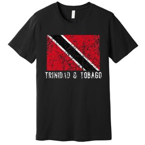 Trinidad And Tobago Distressed Caribbean Premium T-Shirt