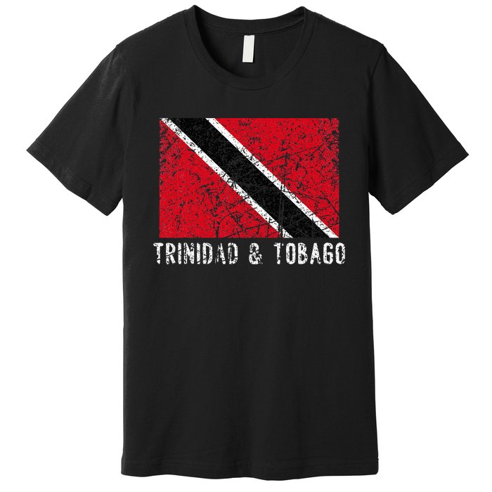 Trinidad And Tobago Distressed Caribbean Premium T-Shirt