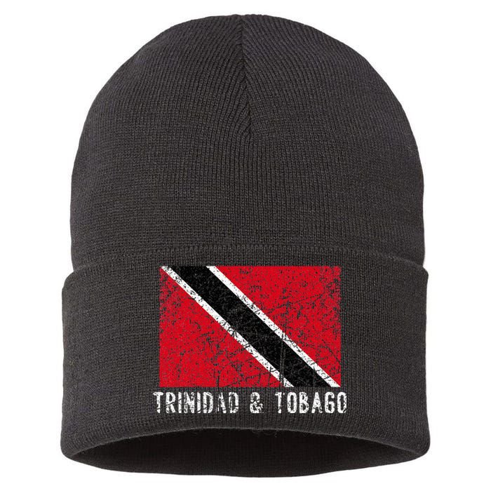 Trinidad And Tobago Distressed Caribbean Sustainable Knit Beanie