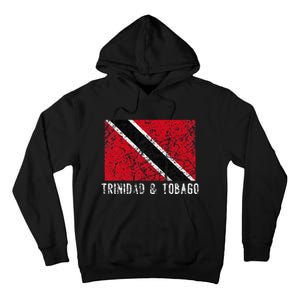 Trinidad And Tobago Distressed Caribbean Tall Hoodie