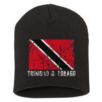 Trinidad And Tobago Distressed Caribbean Short Acrylic Beanie