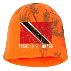 Trinidad And Tobago Distressed Caribbean Kati - Camo Knit Beanie