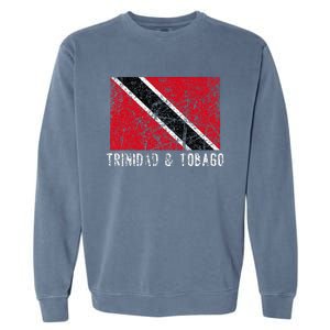 Trinidad And Tobago Distressed Caribbean Garment-Dyed Sweatshirt