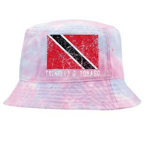 Trinidad And Tobago Distressed Caribbean Tie-Dyed Bucket Hat