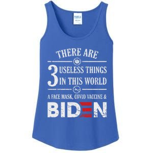 There Are Three Useless Things In This World Funny Quote Gift Ladies Essential Tank