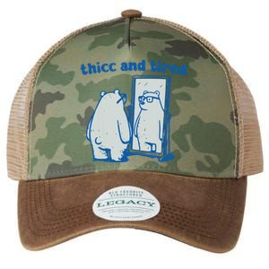 Thicc And Tired Bear Legacy Tie Dye Trucker Hat