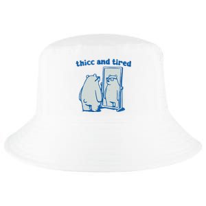 Thicc And Tired Bear Cool Comfort Performance Bucket Hat