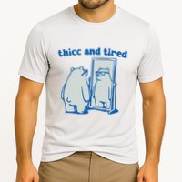 Thicc And Tired Bear Cooling Performance Crew T-Shirt