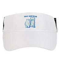 Thicc And Tired Bear Adult Drive Performance Visor