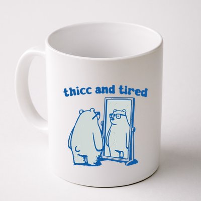 Thicc And Tired Bear Mug