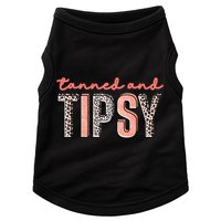 Tanned And Tipsy Summer Funny Beach Taned And Tipsy Summer Tip Doggie Tank