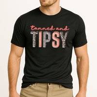 Tanned And Tipsy Summer Funny Beach Taned And Tipsy Summer Tip Performance Shirt
