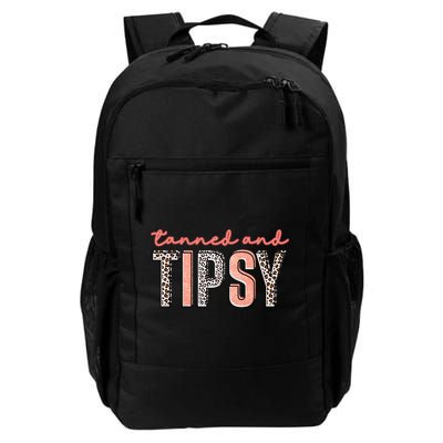 Tanned And Tipsy Summer Funny Beach Taned And Tipsy Summer Tip Backpack