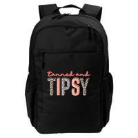 Tanned And Tipsy Summer Funny Beach Taned And Tipsy Summer Tip Backpack