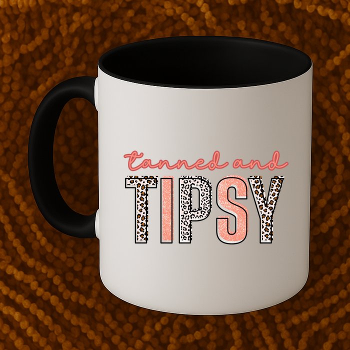 Tanned And Tipsy Summer Funny Beach Taned And Tipsy Summer Tip Mug